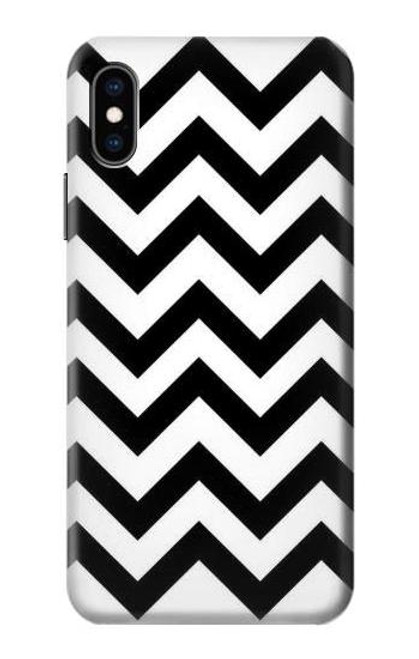 W1613 Chevron Zigzag Etui Coque Housse et Flip Housse Cuir pour iPhone X, iPhone XS