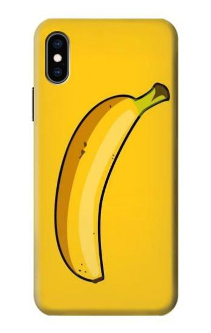 W2294 banane Etui Coque Housse et Flip Housse Cuir pour iPhone X, iPhone XS