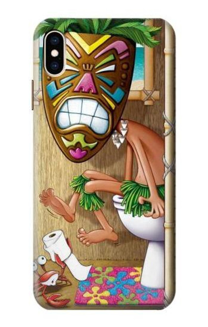 W1702 Tiki Homme Toilette Etui Coque Housse et Flip Housse Cuir pour iPhone XS Max