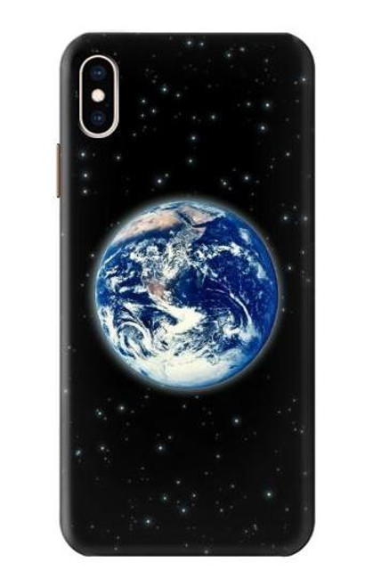 W2266 La planète Terre de l'Étoile nébuleuse espace Etui Coque Housse et Flip Housse Cuir pour iPhone XS Max