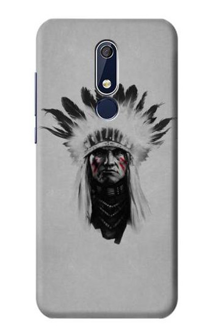 W0451 Chef indien Etui Coque Housse et Flip Housse Cuir pour Nokia 5.1, Nokia 5 2018