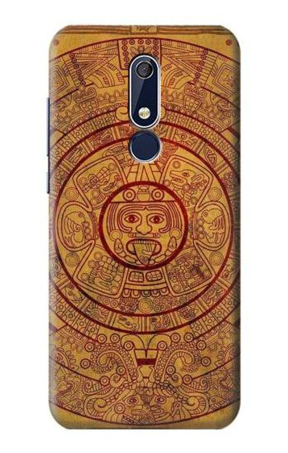 W0692 Calendrier maya Etui Coque Housse et Flip Housse Cuir pour Nokia 5.1, Nokia 5 2018