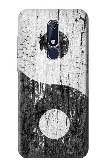 W2489 Yin Yang Bois imprimé graphique Etui Coque Housse et Flip Housse Cuir pour Nokia 5.1, Nokia 5 2018