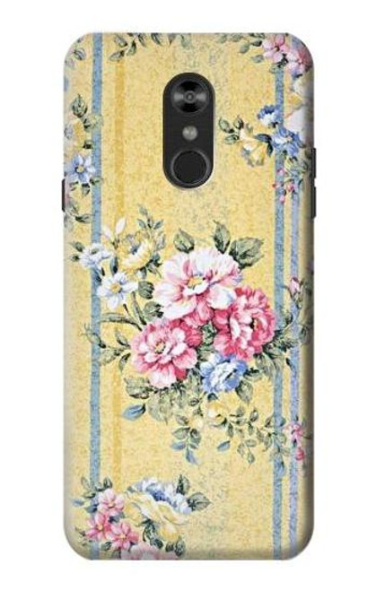 W2229 Fleurs millésimé Etui Coque Housse et Flip Housse Cuir pour LG Q Stylo 4, LG Q Stylus