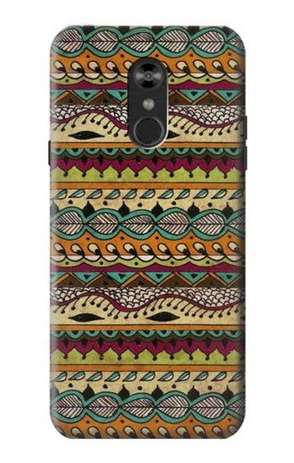 W2860 Boho Hippie Motif aztèque Etui Coque Housse et Flip Housse Cuir pour LG Q Stylo 4, LG Q Stylus