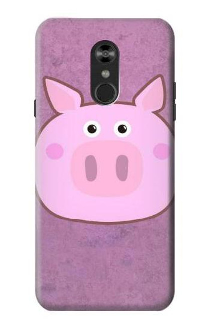 W3269 Porc Dessin animé Etui Coque Housse et Flip Housse Cuir pour LG Q Stylo 4, LG Q Stylus