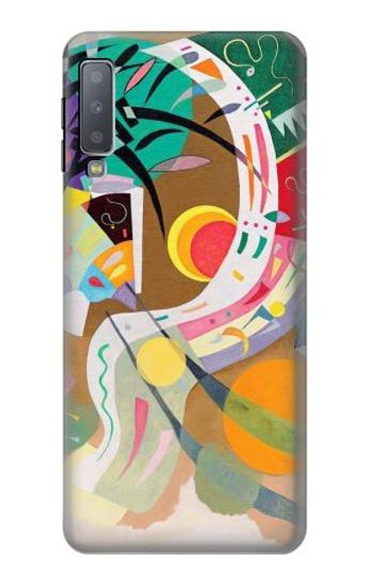 W3346 Vasily Kandinsky Guggenheim Etui Coque Housse et Flip Housse Cuir pour Samsung Galaxy A7 (2018)