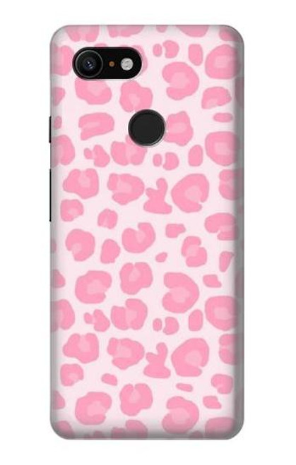 W2213 Motif rose Léopard Etui Coque Housse et Flip Housse Cuir pour Google Pixel 3