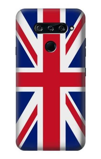 W3103 Drapeau du Royaume-Uni Etui Coque Housse et Flip Housse Cuir pour LG V40, LG V40 ThinQ