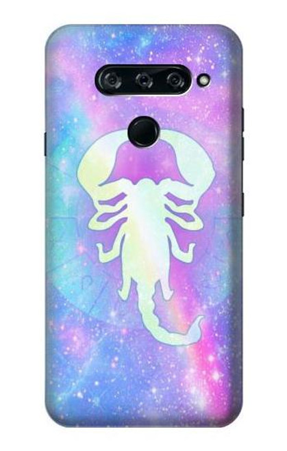 W3267 Zodiaque Scorpion Etui Coque Housse et Flip Housse Cuir pour LG V40, LG V40 ThinQ