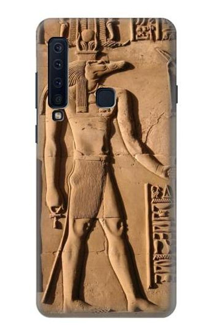 W0391 Sobek égyptien Etui Coque Housse et Flip Housse Cuir pour Samsung Galaxy A9 (2018), A9 Star Pro, A9s