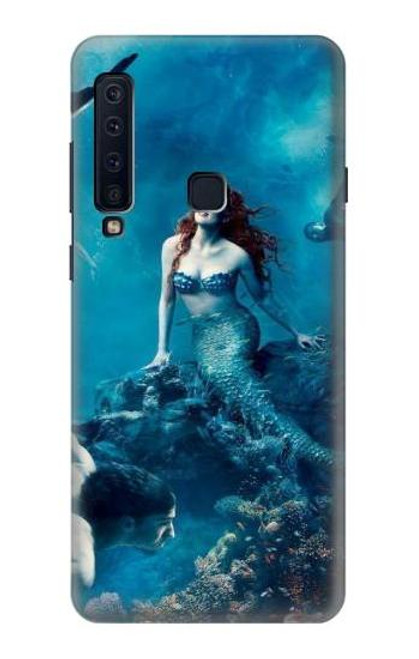 W0899 Sirène Etui Coque Housse et Flip Housse Cuir pour Samsung Galaxy A9 (2018), A9 Star Pro, A9s