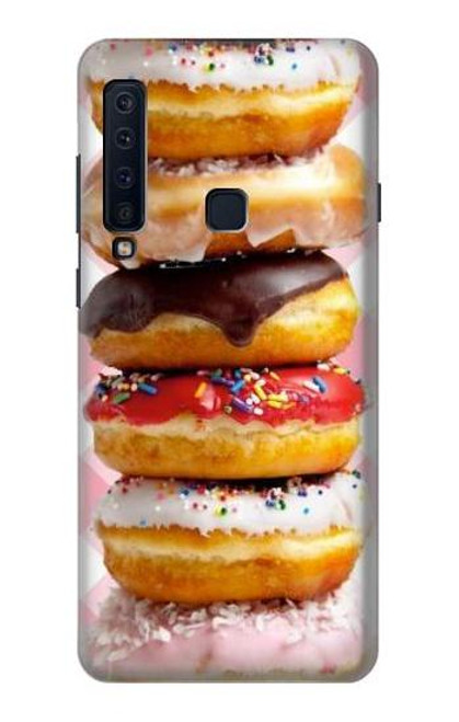 W2431 Fantaisie douce Donuts Etui Coque Housse et Flip Housse Cuir pour Samsung Galaxy A9 (2018), A9 Star Pro, A9s
