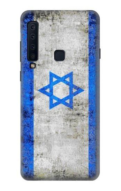 W2614 Israël Vieux Drapeau Etui Coque Housse et Flip Housse Cuir pour Samsung Galaxy A9 (2018), A9 Star Pro, A9s