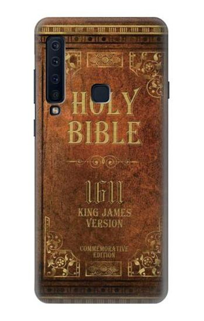 W2890 Holy Bible King James Version 1611 Etui Coque Housse et Flip Housse Cuir pour Samsung Galaxy A9 (2018), A9 Star Pro, A9s