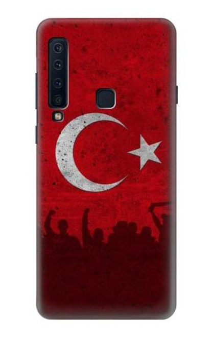 W2991 Turquie Football Football Etui Coque Housse et Flip Housse Cuir pour Samsung Galaxy A9 (2018), A9 Star Pro, A9s