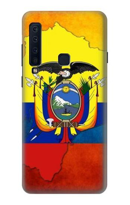 W3020 Equateur Drapeau Etui Coque Housse et Flip Housse Cuir pour Samsung Galaxy A9 (2018), A9 Star Pro, A9s