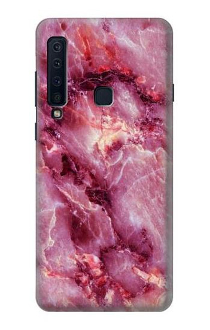 W3052 Rose Marbre Imprimé graphique Etui Coque Housse et Flip Housse Cuir pour Samsung Galaxy A9 (2018), A9 Star Pro, A9s