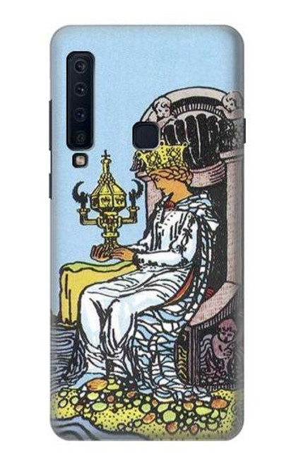 W3067 Carte de tarot Reine des Coupes Etui Coque Housse et Flip Housse Cuir pour Samsung Galaxy A9 (2018), A9 Star Pro, A9s