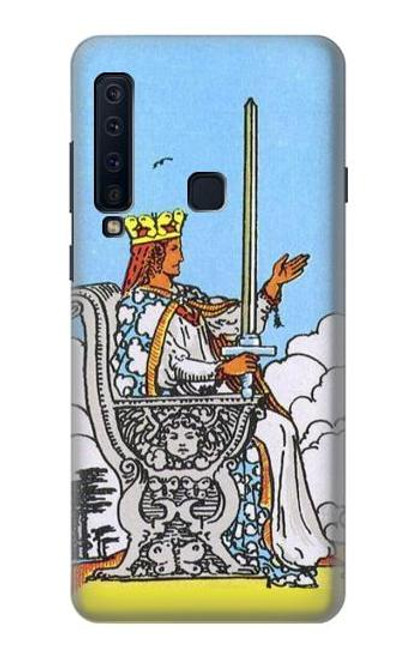 W3068 Carte de tarot Reine des épées Etui Coque Housse et Flip Housse Cuir pour Samsung Galaxy A9 (2018), A9 Star Pro, A9s