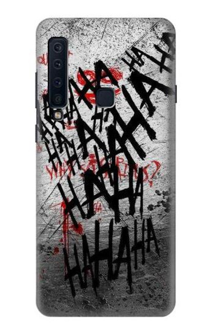 W3073 Joker Hahaha de sang éclaboussures Etui Coque Housse et Flip Housse Cuir pour Samsung Galaxy A9 (2018), A9 Star Pro, A9s