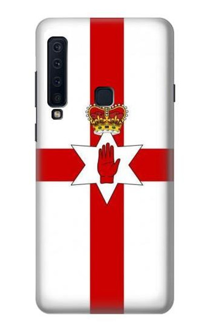 W3089 Drapeau de l'Irlande du Nord Etui Coque Housse et Flip Housse Cuir pour Samsung Galaxy A9 (2018), A9 Star Pro, A9s