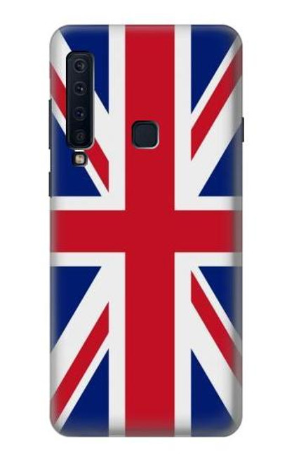 W3103 Drapeau du Royaume-Uni Etui Coque Housse et Flip Housse Cuir pour Samsung Galaxy A9 (2018), A9 Star Pro, A9s