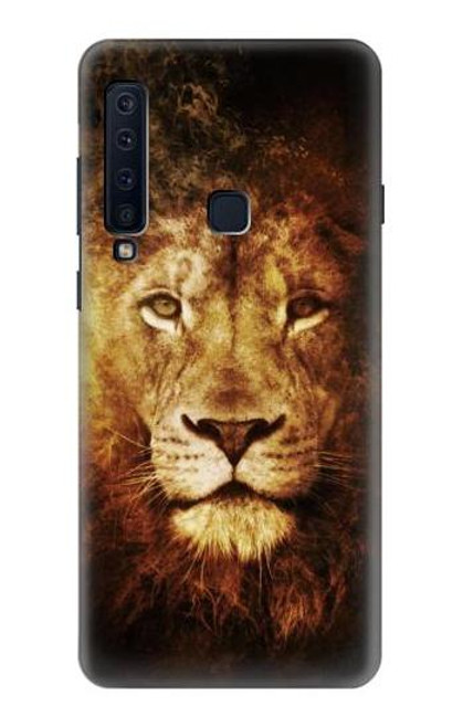 W3182 Lion Etui Coque Housse et Flip Housse Cuir pour Samsung Galaxy A9 (2018), A9 Star Pro, A9s