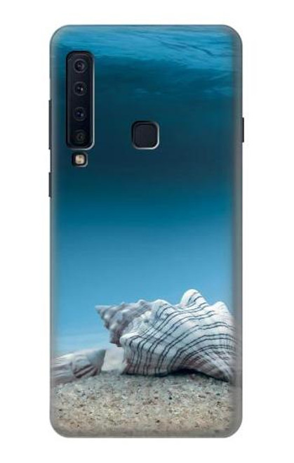 W3213 Coquilles de mer sous la mer Etui Coque Housse et Flip Housse Cuir pour Samsung Galaxy A9 (2018), A9 Star Pro, A9s