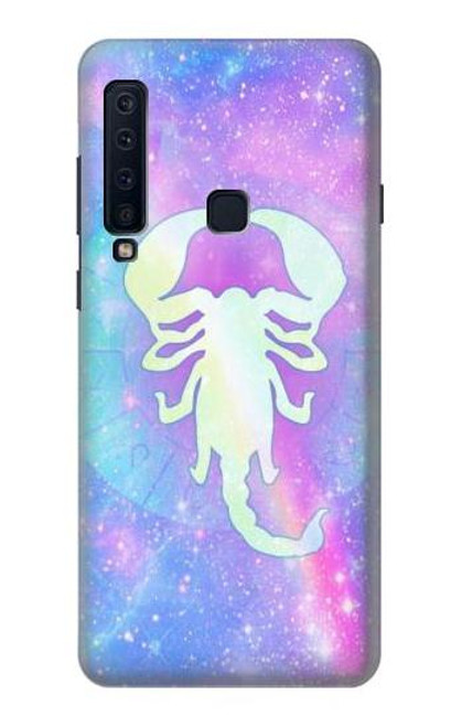 W3267 Zodiaque Scorpion Etui Coque Housse et Flip Housse Cuir pour Samsung Galaxy A9 (2018), A9 Star Pro, A9s