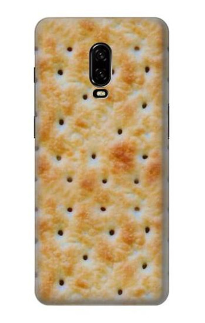 W2987 Crème Biscuits Cracker Etui Coque Housse et Flip Housse Cuir pour OnePlus 6T