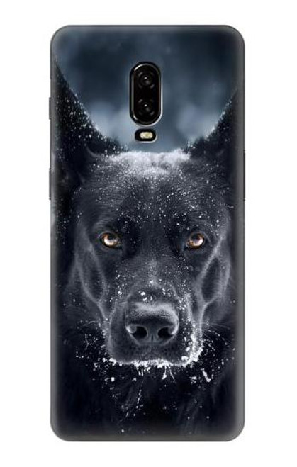 W3168 Berger Allemand Chien Noir Etui Coque Housse et Flip Housse Cuir pour OnePlus 6T