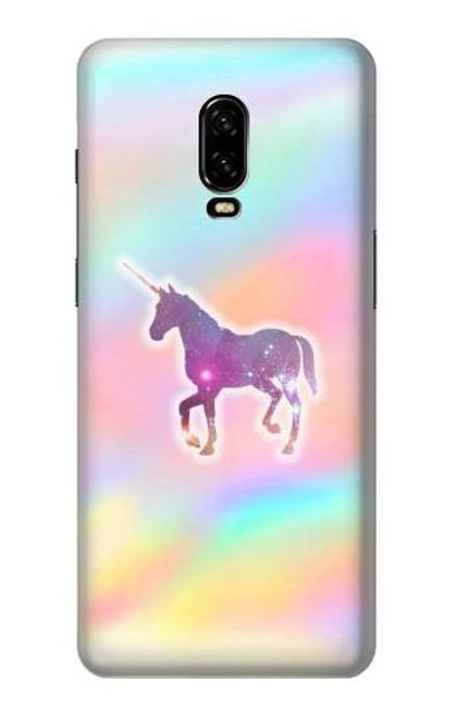 W3203 Arc en ciel Licorne Etui Coque Housse et Flip Housse Cuir pour OnePlus 6T