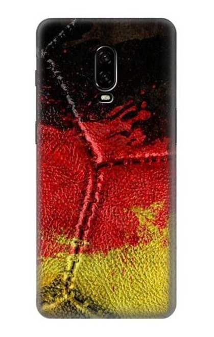 W3303 Allemagne Drapeau graphique Football Millésime Etui Coque Housse et Flip Housse Cuir pour OnePlus 6T