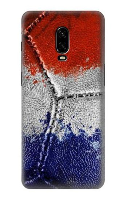 W3304 France Drapeau graphique Football Millésime Etui Coque Housse et Flip Housse Cuir pour OnePlus 6T