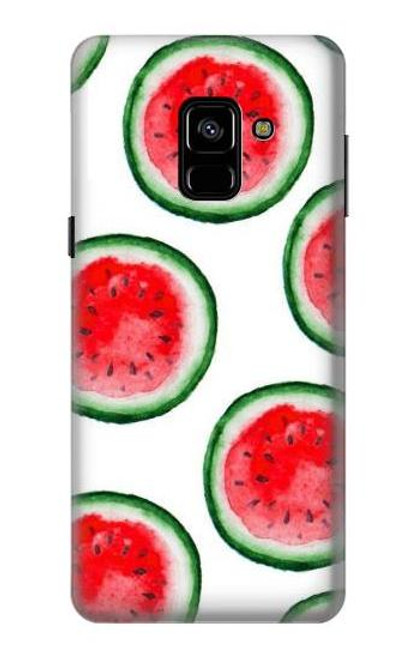 W3236 Motif melon d'eau Etui Coque Housse et Flip Housse Cuir pour Samsung Galaxy A8 (2018)