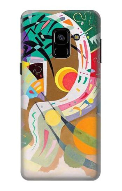 W3346 Vasily Kandinsky Guggenheim Etui Coque Housse et Flip Housse Cuir pour Samsung Galaxy A8 (2018)