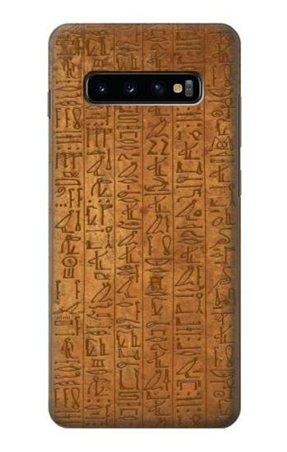 W2805 Égyptien Papyrus d'Ani Etui Coque Housse et Flip Housse Cuir pour Samsung Galaxy S10 Plus