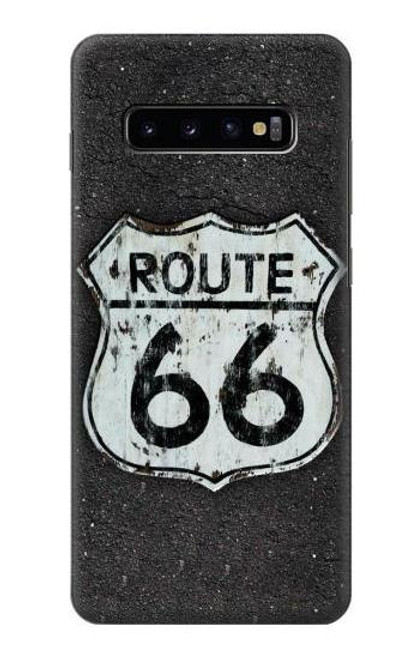 W3207 Route 66 Etui Coque Housse et Flip Housse Cuir pour Samsung Galaxy S10 Plus