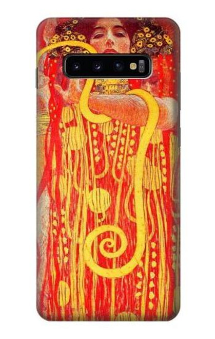 W3352 Gustav Klimt Médecine Etui Coque Housse et Flip Housse Cuir pour Samsung Galaxy S10 Plus