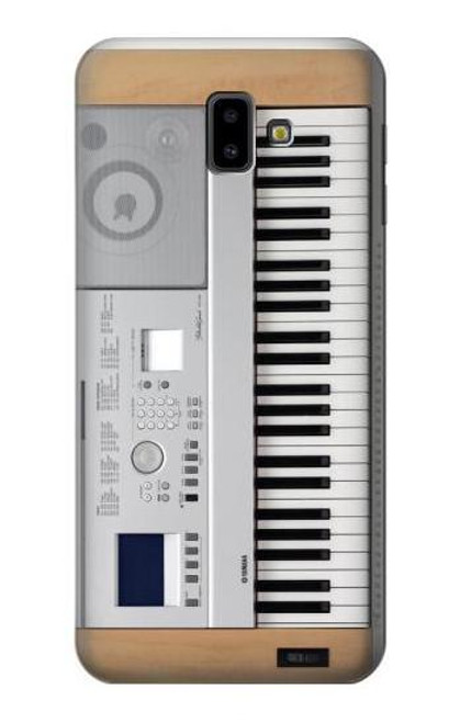 W0891 Clavier numérique Piano Etui Coque Housse et Flip Housse Cuir pour Samsung Galaxy J6+ (2018), J6 Plus (2018)
