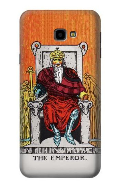 W2808 Carte Tarot L'Empereur Etui Coque Housse et Flip Housse Cuir pour Samsung Galaxy J4+ (2018), J4 Plus (2018)