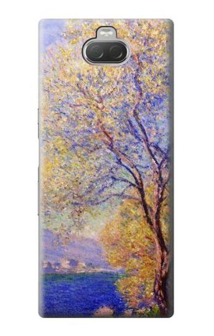 W3339 Claude Monet Antibes vue des jardins Salis Etui Coque Housse et Flip Housse Cuir pour Sony Xperia 10