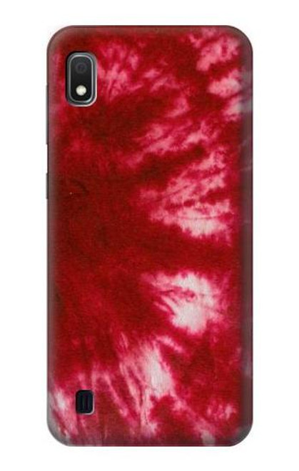 W2480 Tie dye rouge Etui Coque Housse et Flip Housse Cuir pour Samsung Galaxy A10