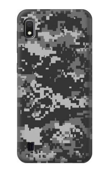 W3293 Urban Noir Camo Camouflage Etui Coque Housse et Flip Housse Cuir pour Samsung Galaxy A10