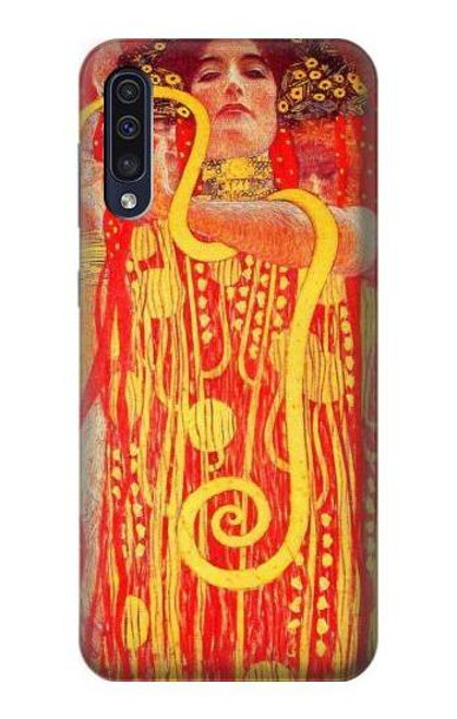 W3352 Gustav Klimt Médecine Etui Coque Housse et Flip Housse Cuir pour Samsung Galaxy A50