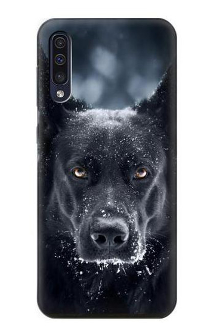 W3168 Berger Allemand Chien Noir Etui Coque Housse et Flip Housse Cuir pour Samsung Galaxy A70