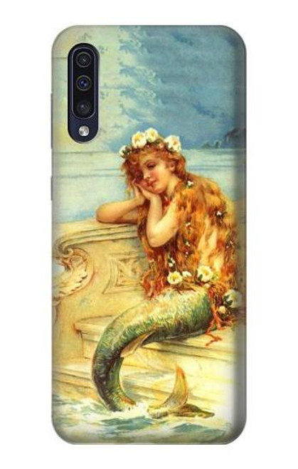 W3184 Peinture Petite Sirène Etui Coque Housse et Flip Housse Cuir pour Samsung Galaxy A70