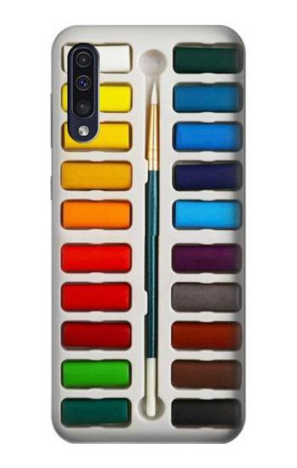 W3243 Ensemble de peinture aquarelle Etui Coque Housse et Flip Housse Cuir pour Samsung Galaxy A70