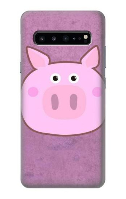 W3269 Porc Dessin animé Etui Coque Housse et Flip Housse Cuir pour Samsung Galaxy S10 5G